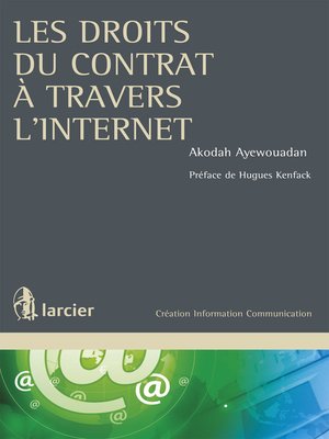cover image of Les droits du contrat à travers l'internet
